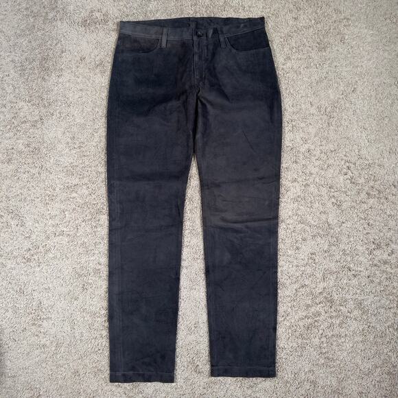 Téchin NY Size 34 Gray Suede 5-Pocket Pants